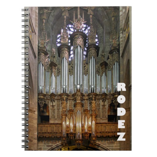 Rodez Cathedral organ notebook Notizblock (Vorderseite)