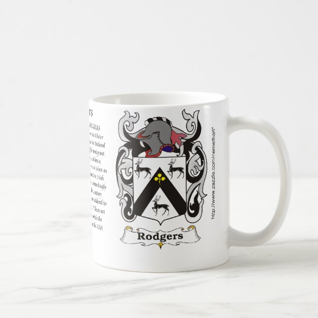 Rodgers Familien-Wappen Tasse (Rechts)