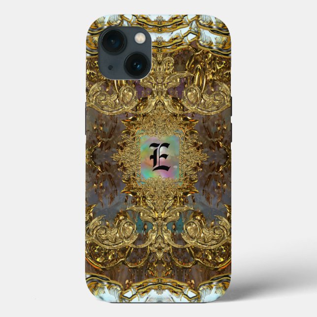 Rodgette Moore Elegant Monogram  Case-Mate iPhone Hülle (Rückseite)
