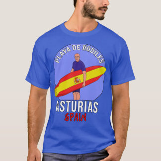 Rodiles Beach Asturias Spanien T-Shirt
