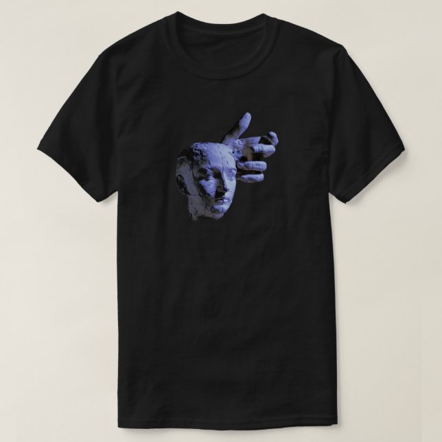 Rodin im Blau T-Shirt (Design vorne)