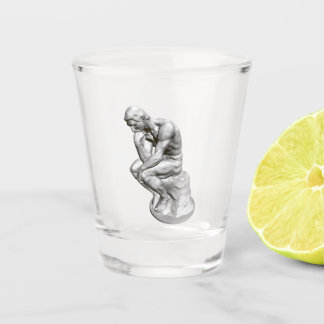 Rodin ist die Thinker-Skulptur, Statue, Paris Schnapsglas