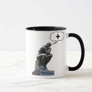 Rodin’s Thinker Statue - Think Positiv Tasse