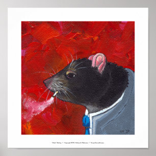 Rodney the Rat - Business Anzug raucht einzigartig Poster
