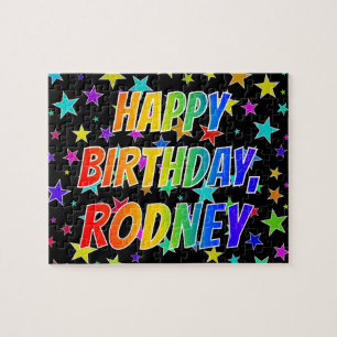 "RODNEY" Vorname, Spaß "GLÜCKLICHER GEBURTSTAG" Puzzle