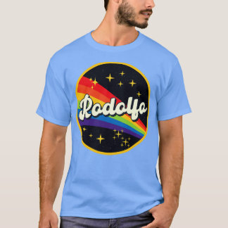 Rodolfo Regenbogen im Vintagen Weltraum T-Shirt