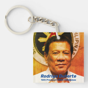 Rodrigo Duterte, 16. Präsident der Philippinen Schlüsselanhänger