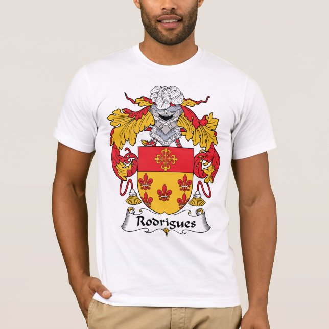 Rodrigues Familienwappen T-Shirt (Vorderseite)