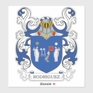 Rodriguez Familienwappen Aufkleber