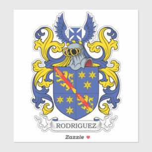 Rodriguez Familienwappen Aufkleber