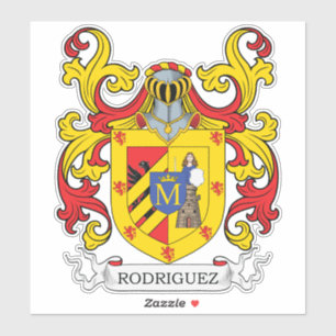Rodriguez Familienwappen Aufkleber