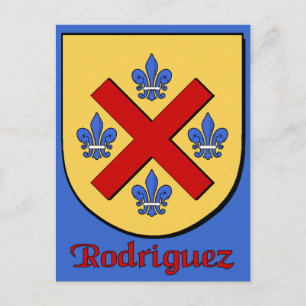 Rodriguez Family Shield Postkarte