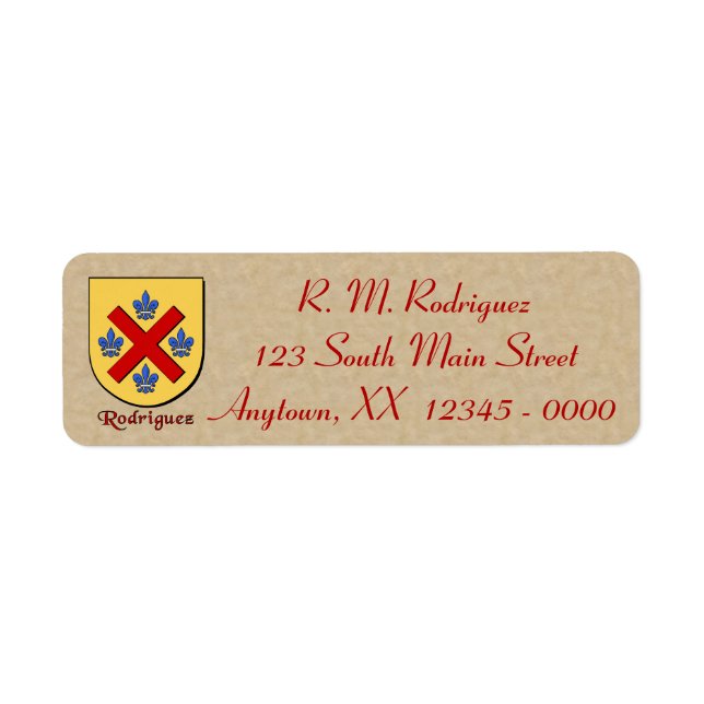 Rodriguez Heraldic Shield (Vorne)