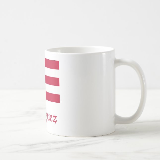 Rodriguez-Puertorikaner-Flagge Tasse (Rechts)