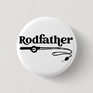Rodvater Angelrute Väter, die Liebe zu fischen Button