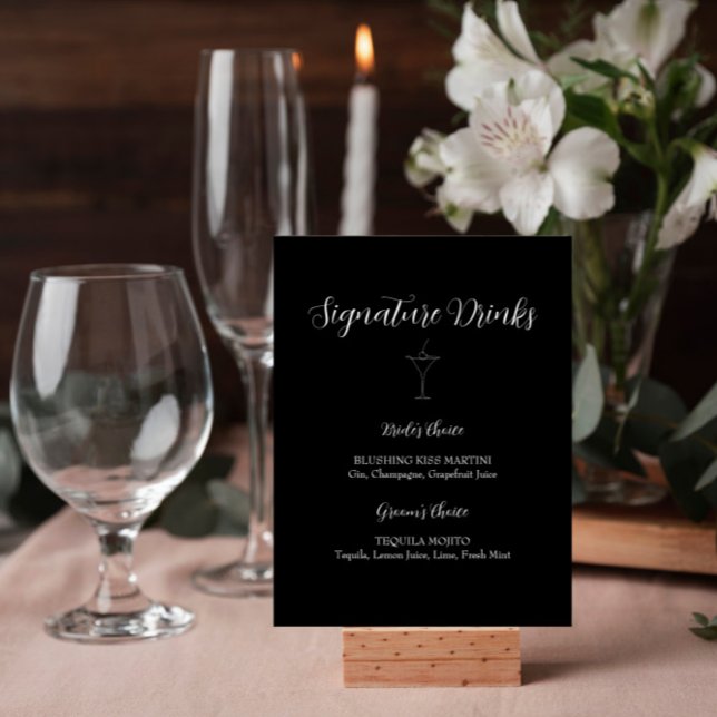 ROE Black & White Signature Drinks Unterschrift Poster (Von Creator hochgeladen)