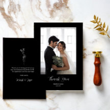 ROE Black & White Simple Foto Wedding