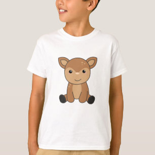 Roe Deer Fawn Niedlicher Tiere Forest Kids T-Shirt