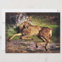 Roe Deer im Wald (von Rosa Bonheur)