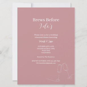 ROE Pink & White Breaks vor dem Abendessen Einladung