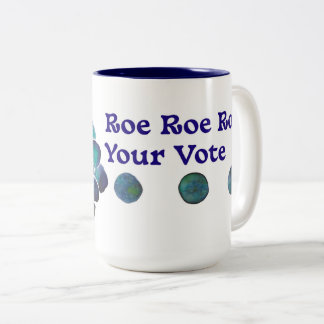 Roe Roe Roe Ihre Stimme Blue Watercolor Rose Zweifarbige Tasse