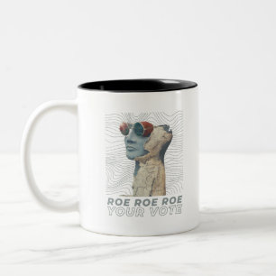 Roe Roe Roe Ihre Stimme Zweifarbige Tasse
