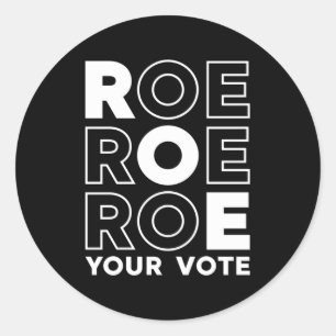 ROE ROE ROE ROE IHRE ABSTIMMUNG 52 RUNDER AUFKLEBER