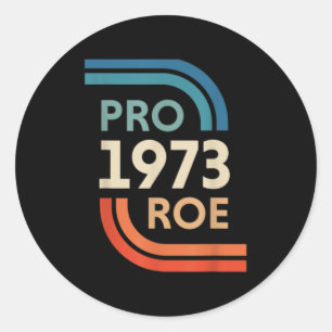Roe Roe Roe Your Vote for Women Rosie Support Wom Runder Aufkleber