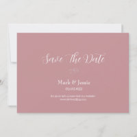 ROE Rosa und Weiße Einfache Hochzeit