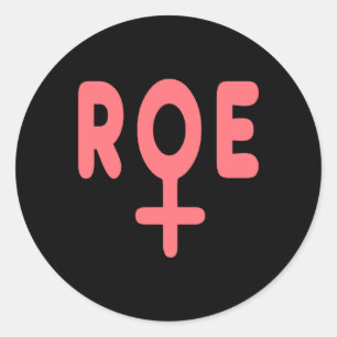 roe v wache 7 runder aufkleber