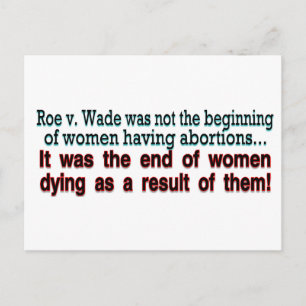 roe v. wade postkarte