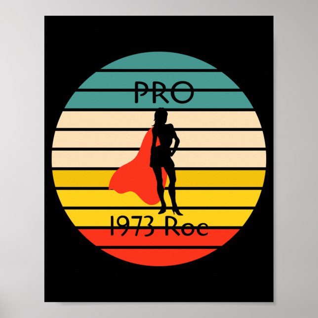 Roe Vs Wade Pro Wahl Abtreibungsrechte Frauen Frei Poster (Vorne)