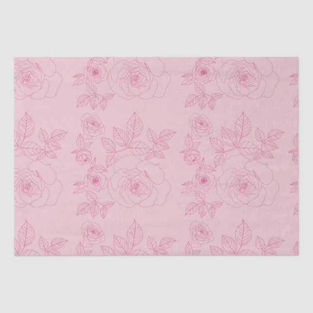 Roes Pink Seidenpapier (Vorderseite)