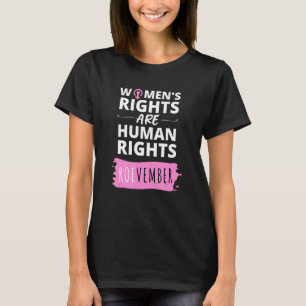 ROEvember Feministische Frauenrechte sind Mensch T-Shirt