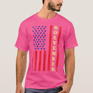 Roevember Vintage amerikanische Flagge T-Shirt