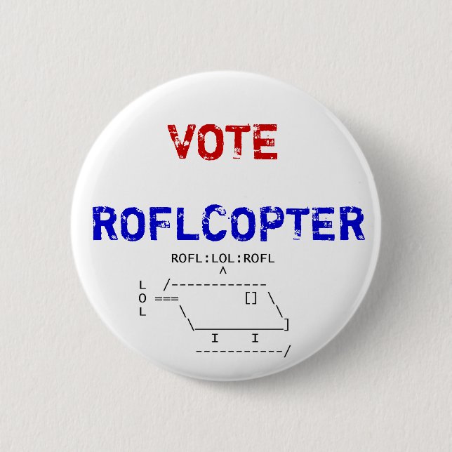 roflcopter, ABSTIMMUNG, ROFLCOPTER Button (Vorderseite)