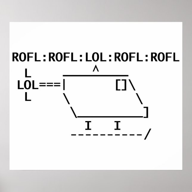 ROFLcopter Poster (Vorne)