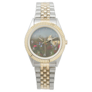 Rogen in einer Wiesen-Uhr Armbanduhr