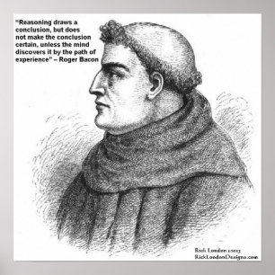 Roger Bacon "Erfahrungszitat" Poster