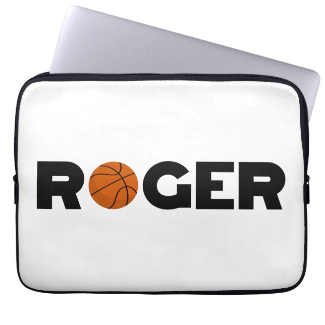 Roger Basketball Laptopschutzhülle (Vorderseite)