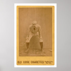 Roger Connor Baseball Card 1889 Poster