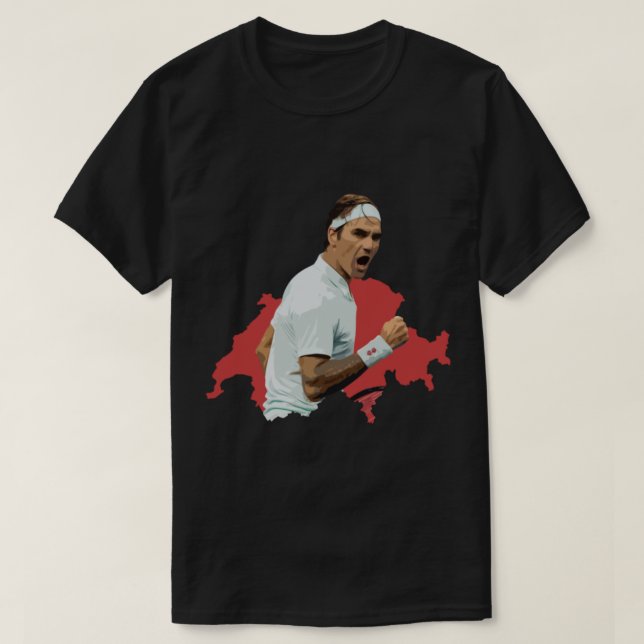 Roger Federer (2) T-Shirt (Design vorne)