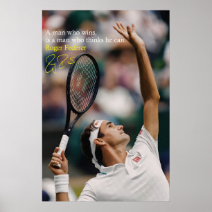 Roger Federer Poster Tennis Motivationskunst