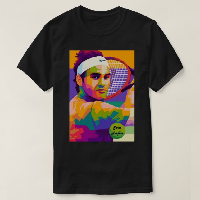 Roger Federer Swiss Perfec_ T-Shirt (Design vorne)