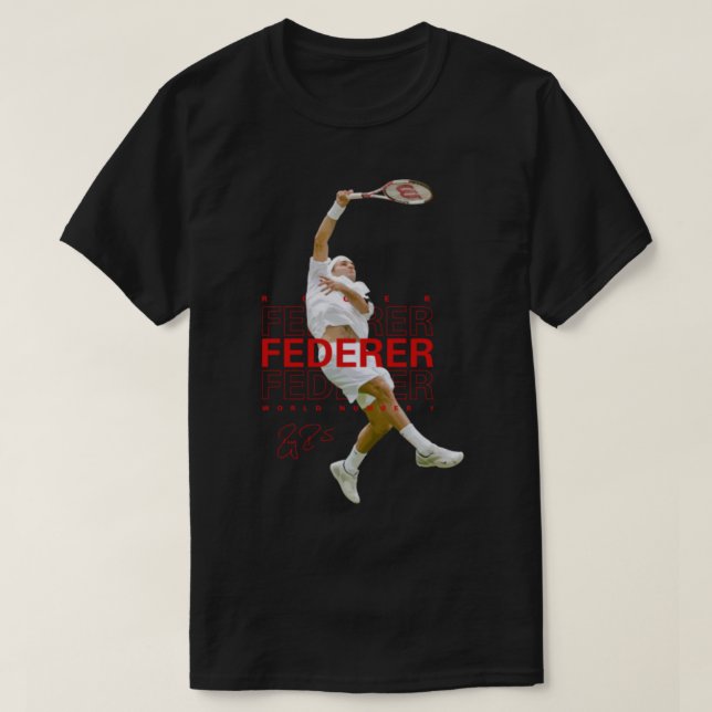Roger Federer Tennis T-Shirt (Design vorne)