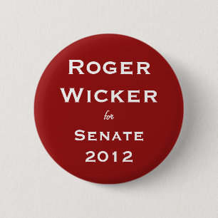 Roger-Flechtweide für Senat 2012 Button