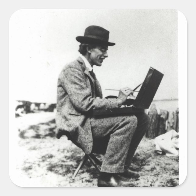 Roger Fry Quadratischer Aufkleber (Vorderseite)