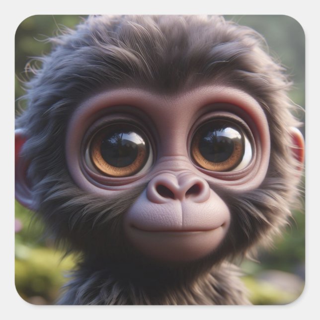 "Roger" Quadratischer Aufkleber (Vorderseite)