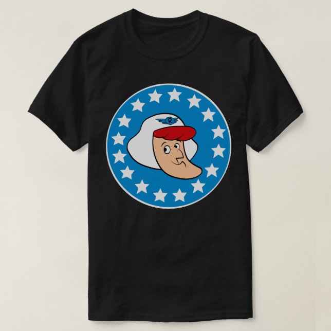 Roger Ramjet 60er Cartoon American Hero T-Shirt (Design vorne)
