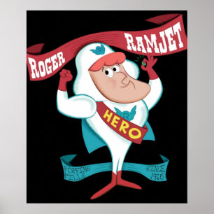 Roger Ramjet-Held unserer Nation Poster